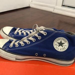 Blue all star converse